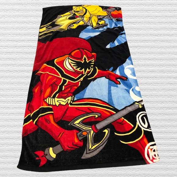 Power Rangers Mystic Force Beach Towel Disney Store Exclusive 30" X 60" 2006 - Picture 2 of 5